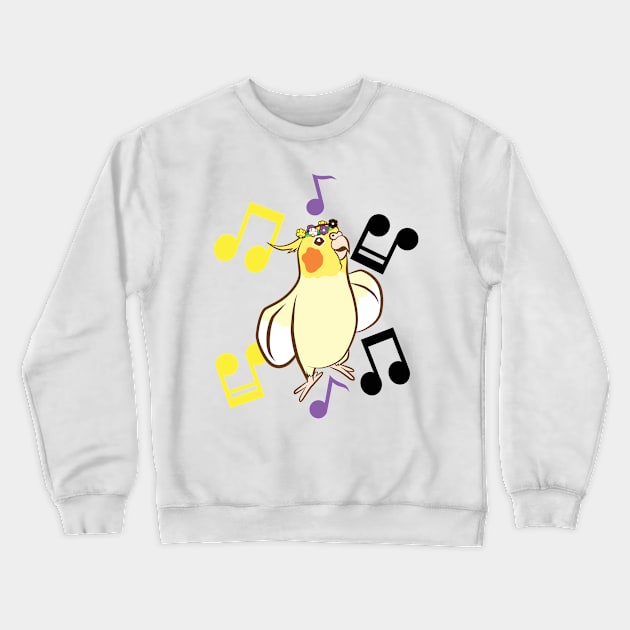 Nonbinary Pride Bird Crewneck Sweatshirt by punkburdarts